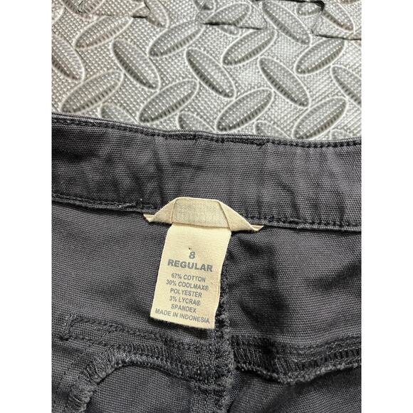 Women's Duluth Trading Co Fire Hose Coolmax Slim Leg Crop Pant Size 8 Regular - Picture 2 of 8
